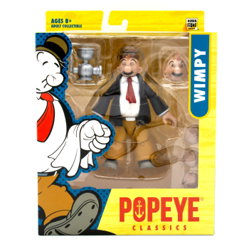 Hier ist die Actionfigur "J.Wellington Wimpy" in der Frontansicht zu sehen.